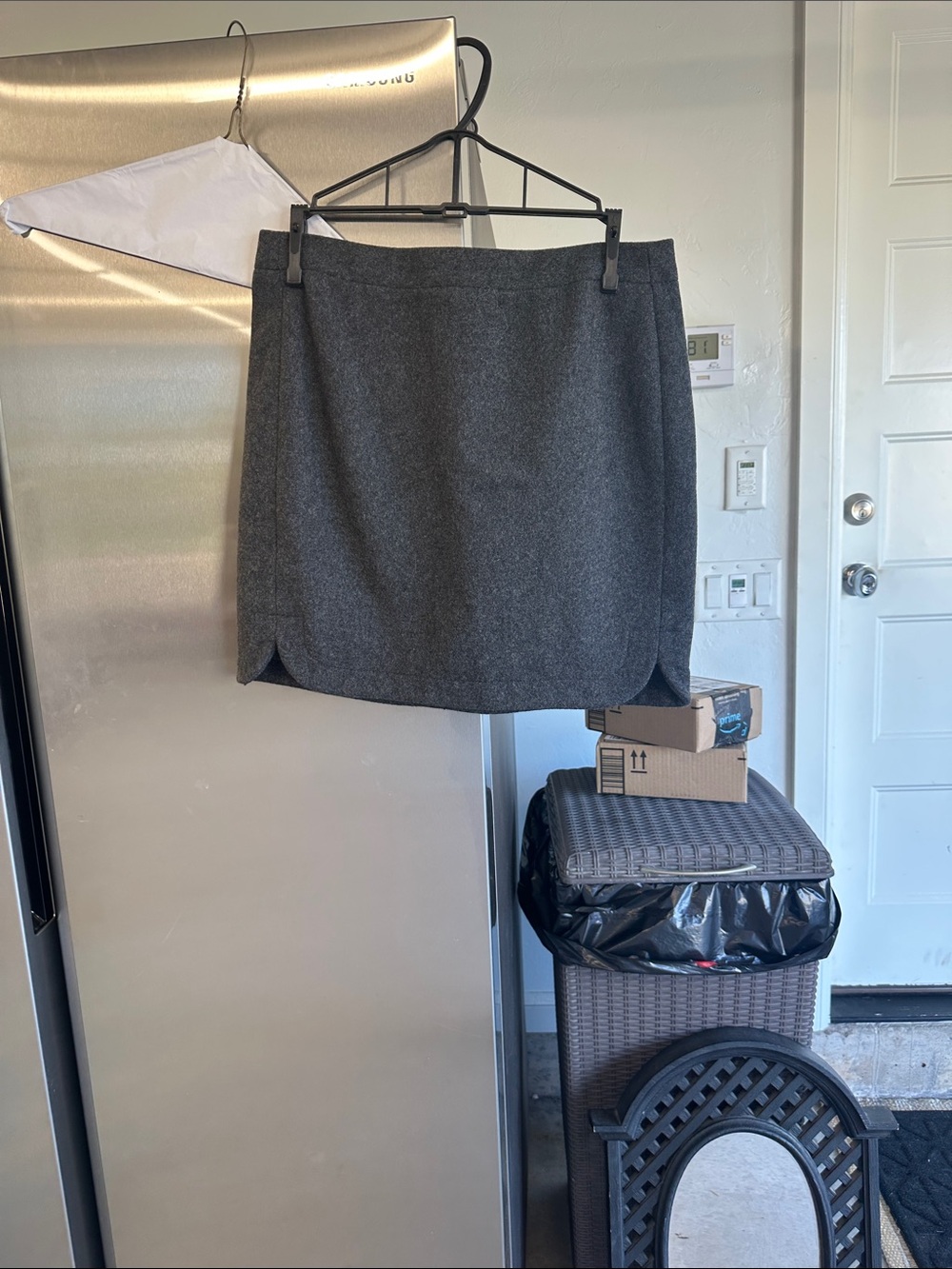 J. Crew Charcoal Gray Mini Skirt